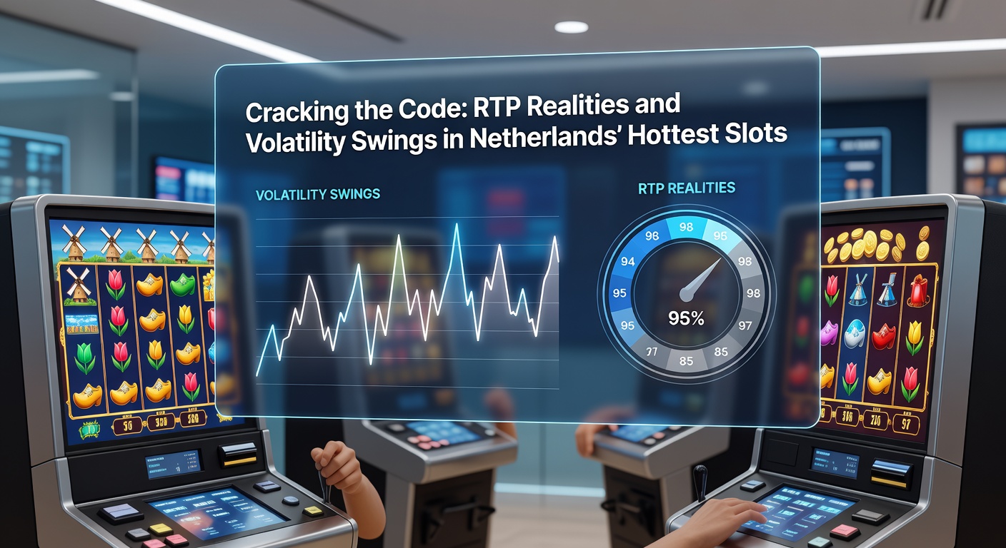 Grafiek die RTP-percentages en volatiliteitscurves toont van populaire Nederlandse slots, met kleurrijke lijnen die winstkansen visualiseren