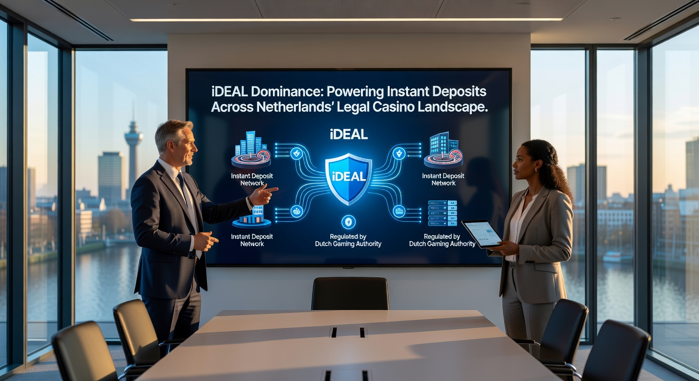 Schermafbeelding van iDEAL-betaling in een Nederlands online casino, met directe bevestiging via bankapp