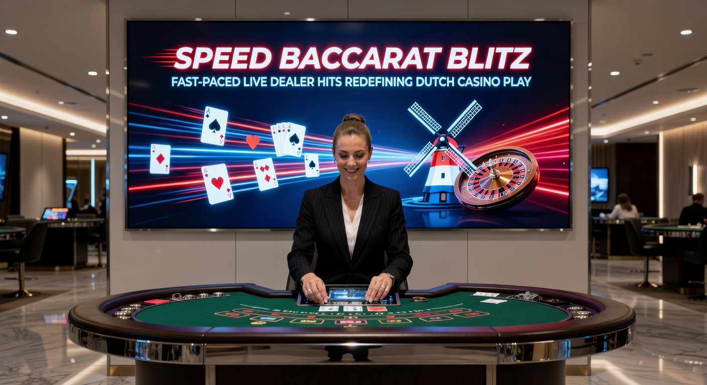 Spelersinterface van Speed Baccarat Blitz met snelle inzetten en live stream van de dealer