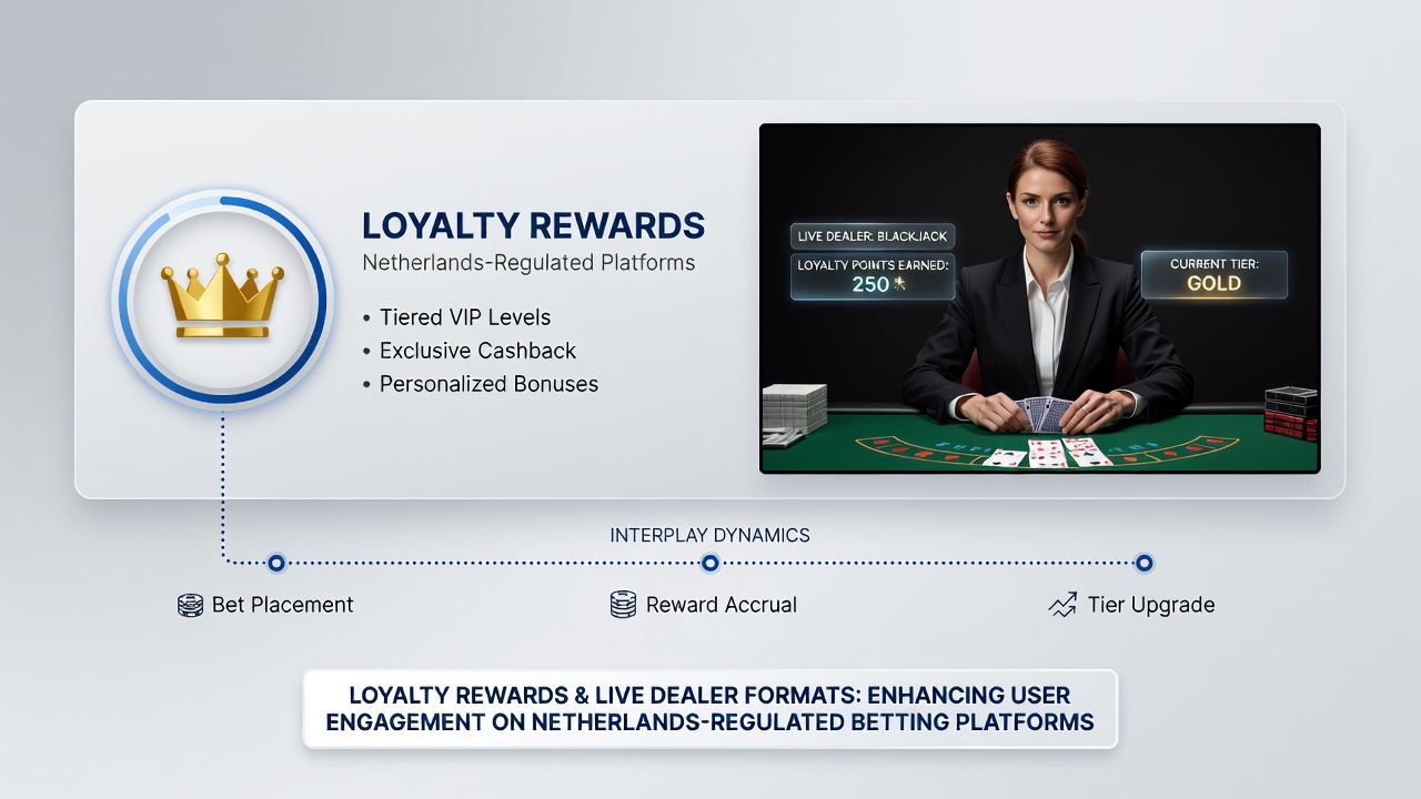 Speler die loyaliteitspunten verzamelt tijdens een live dealer sessie