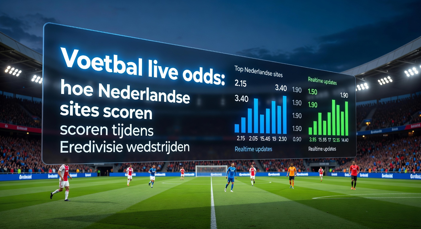 Schermafbeelding van live odds op een Eredivisie-wedstrijd met real-time updates en grafieken