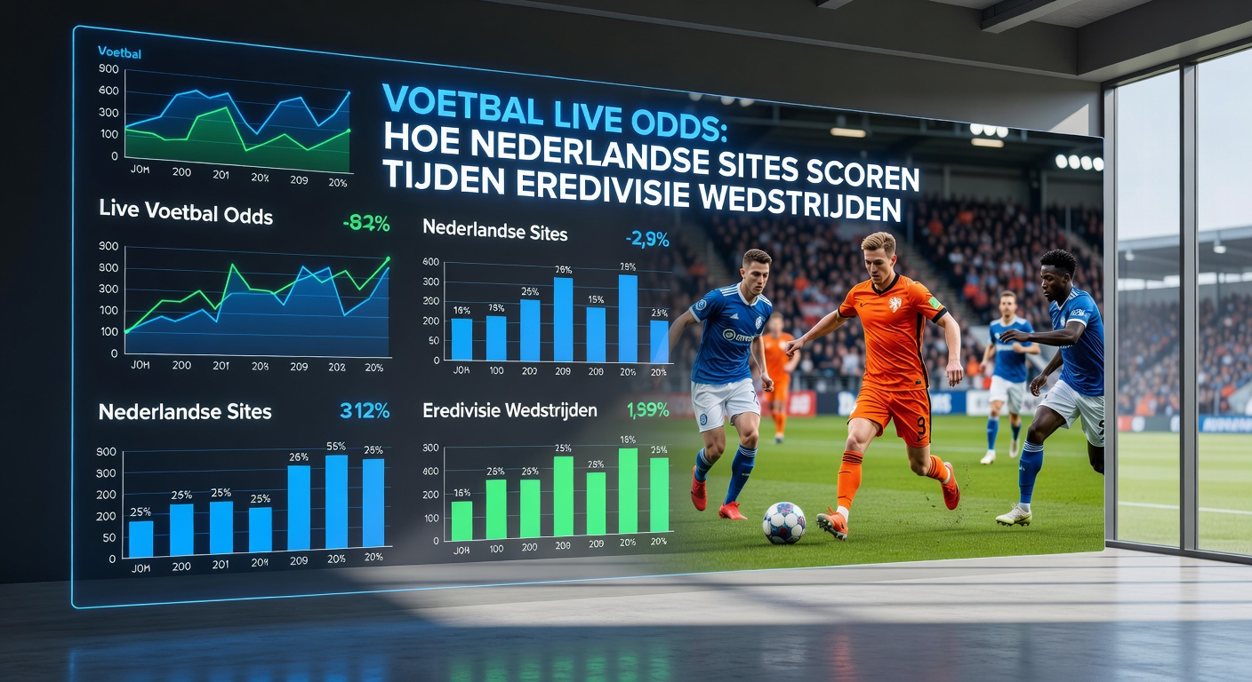Grafiek met vergelijking van live odds-bewegingen op Nederlandse bookmakers tijdens een Eredivisie-topper